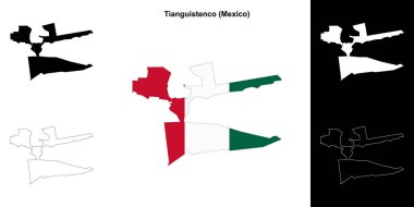 Tianguistenco belediyesi (Meksika) ana hat haritası seti