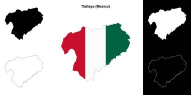 Tlatlaya Belediyesi (Meksika) ana hat haritası seti