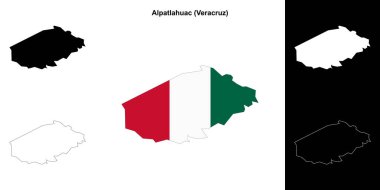 Alpathuac belediyesi (Veracruz) ana hat haritası seti