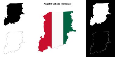 Angel R Cabada belediyesi (Veracruz) ana hat haritası ayarlandı