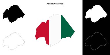 Aquila Belediyesi (Veracruz) ana hat haritası seti