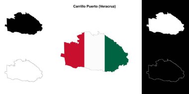 Carrillo Puerto Belediyesi (Veracruz) ana hat haritası seti