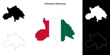 Chocaman Belediyesi (Veracruz) ana hat haritası seti