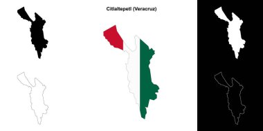 Citlaltepetl belediyesi (Veracruz) ana hat haritası seti