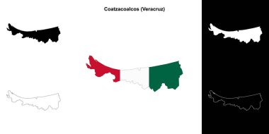 Coatzacoalcos Belediyesi (Veracruz) ana hat haritası seti