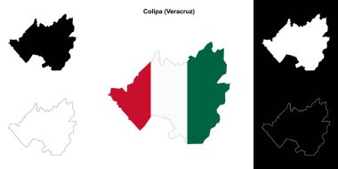Colipa belediyesi (Veracruz) ana hat haritası seti