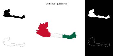 Cuitlahuac belediyesi (Veracruz) ana hat haritası seti