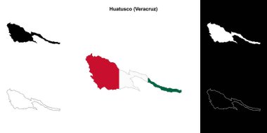 Huatusco belediyesi (Veracruz) ana hat haritası seti