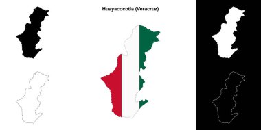 Huayacocotla Belediyesi (Veracruz) ana hat haritası seti