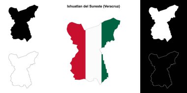 Ixhuatlan del Sureste belediyesi (Veracruz) ana hat haritası seti