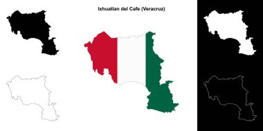Ixhuatlan del Cafe Belediyesi (Veracruz) ana hat haritası seti