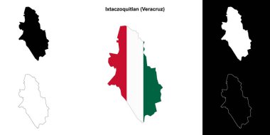 Ixtaczoquitlan belediyesi (Veracruz) ana hat haritası seti