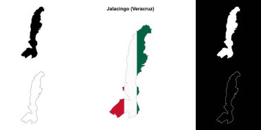 Jalacingo belediyesi (Veracruz) ana hat haritası seti