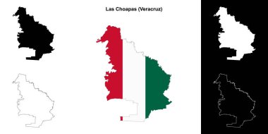 Las Choapas belediyesi (Veracruz) ana hat haritası seti