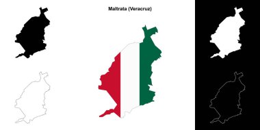 Maltrata belediyesi (Veracruz) ana hat haritası seti