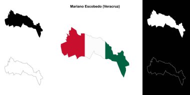 Mariano Escobedo belediyesi (Veracruz) ana hat haritası seti