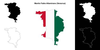 Manlio Fabio Altamirano belediyesi (Veracruz) ana hat haritası seti