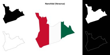 Nanchital Belediyesi (Veracruz) ana hat haritası seti