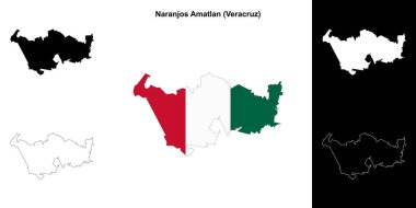 Naranjos Amatlan Belediyesi (Veracruz) ana hat haritası seti