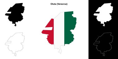 Oluta belediyesi (Veracruz) ana hat haritası seti