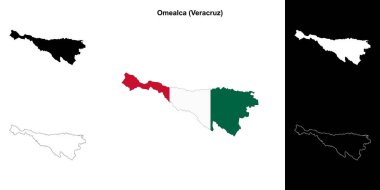 Omealca belediyesi (Veracruz) ana hat haritası seti