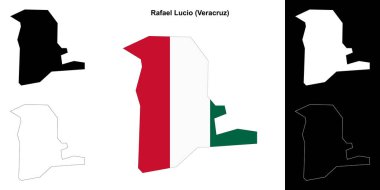 Rafael Lucio belediyesi (Veracruz) ana hat haritası seti
