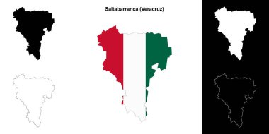 Saltabarranca belediyesi (Veracruz) ana hat haritası seti
