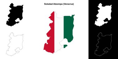 Soledad Atzompa belediyesi (Veracruz) ana hat haritası seti