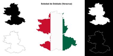 Soledad de Doblado belediyesi (Veracruz) ana hat haritası seti