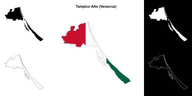 Tampico Alto belediyesi (Veracruz) ana hat haritası ayarlandı