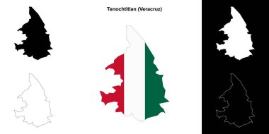 Tenochtitlan belediyesi (Veracruz) ana hat haritası seti