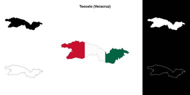 Teocelo belediyesi (Veracruz) ana hat haritası seti