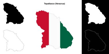 Tepatlaxco belediyesi (Veracruz) ana hat haritası seti