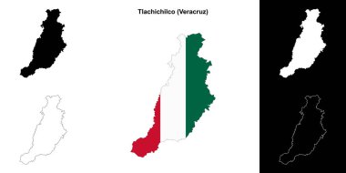 Tlachichilco belediyesi (Veracruz) ana hat haritası seti