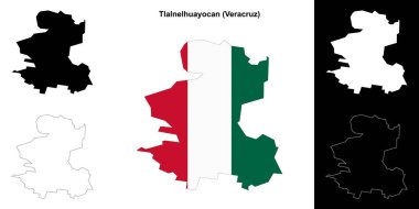 Tlalnelhuayocan Belediyesi (Veracruz) ana hat haritası seti