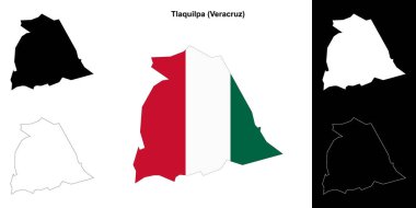Tlaquilpa belediyesi (Veracruz) ana hat haritası seti