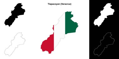 Tlapacoyan belediyesi (Veracruz) ana hat haritası seti