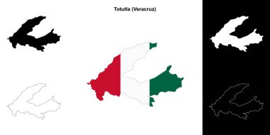 Totutla belediyesi (Veracruz) ana hat haritası seti