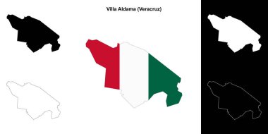 Villa Aldama belediyesi (Veracruz) ana hat haritası seti