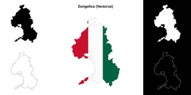 Zongolica belediyesi (Veracruz) ana hat haritası seti