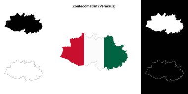 Zontecomatlan belediyesi (Veracruz) ana hat haritası seti
