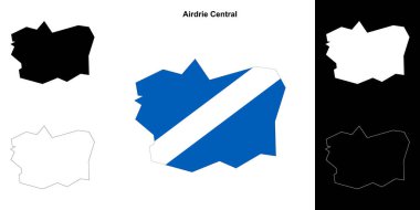 Airdrie Merkezi boş ana hat haritası ayarlandı