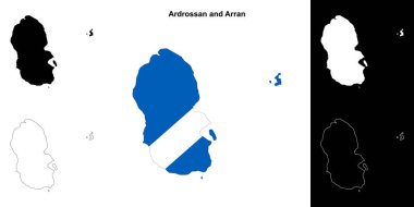 Ardrossan ve Arran boş ana hat haritası seti