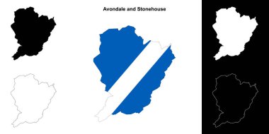 Avondale ve Stonehouse boş ana hat haritası seti