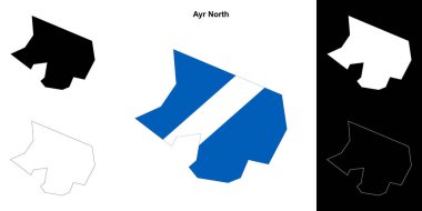 Ayr Kuzey boş çizgi haritası ayarlandı