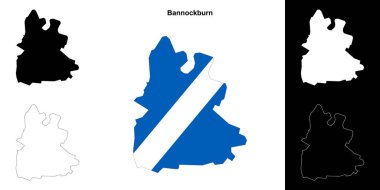 Bannockburn boş dış hat haritası seti