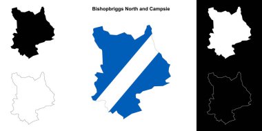 Bishopbriggs North ve Campsie boş ana hat haritası seti