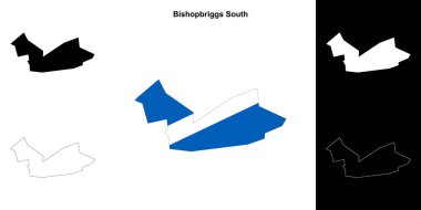 Bishopbriggs Güney boş ana hat haritası seti