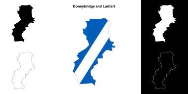 Bonnybridge ve Larbert boş harita seti