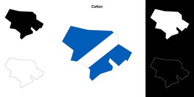 Calton boş dış hat haritası seti